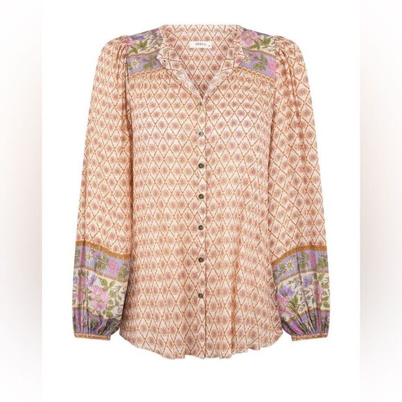 Spell Sienna‎ Blouse in Clay size Small NWT in packaging - Picture 2 of 8